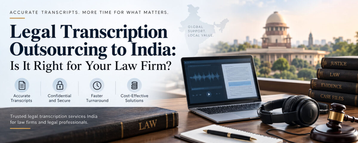 Legal transcription services in india