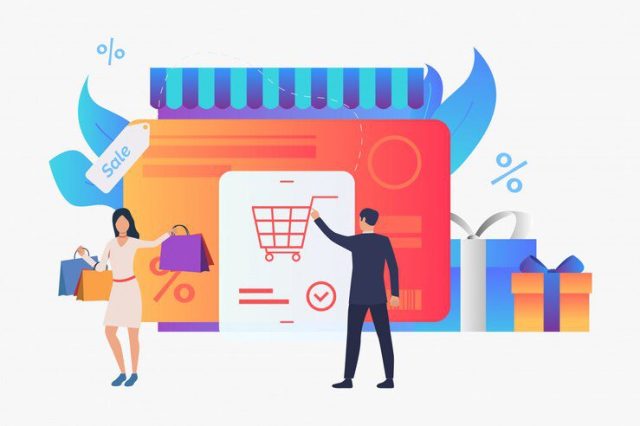 store-with-credit-card-gift-boxes-buyers-illustration_1262-18980 store-with-credit-card-gift-boxes-buyers-illustration_1262-18980