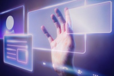 woman-touching-smart-technology-holographic-interface_53876-98409 woman-touching-smart-technology-holographic-interface_53876-98409